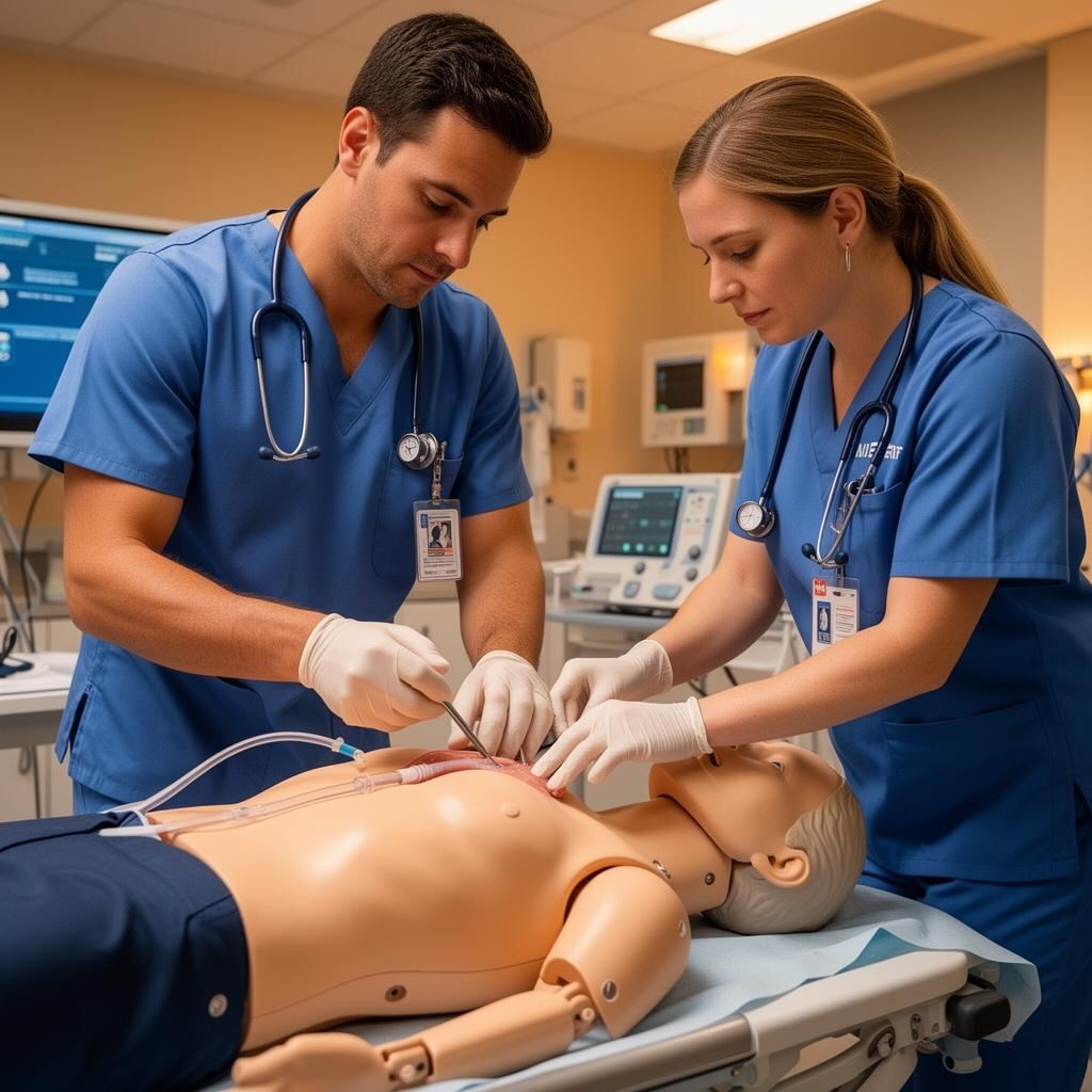 Chest drainage training